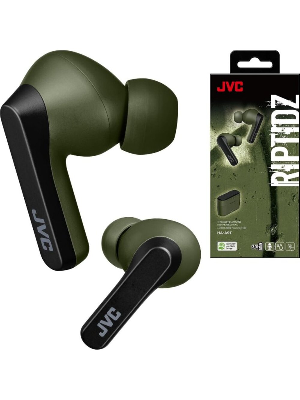 True Wireless Earbuds with Touch Control, IPX5 Water Resistant, 30-Hour Battery